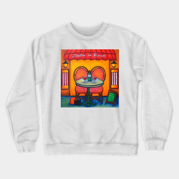 Table for Two in Paris Crewneck Sweatshirt by LisaLorenz